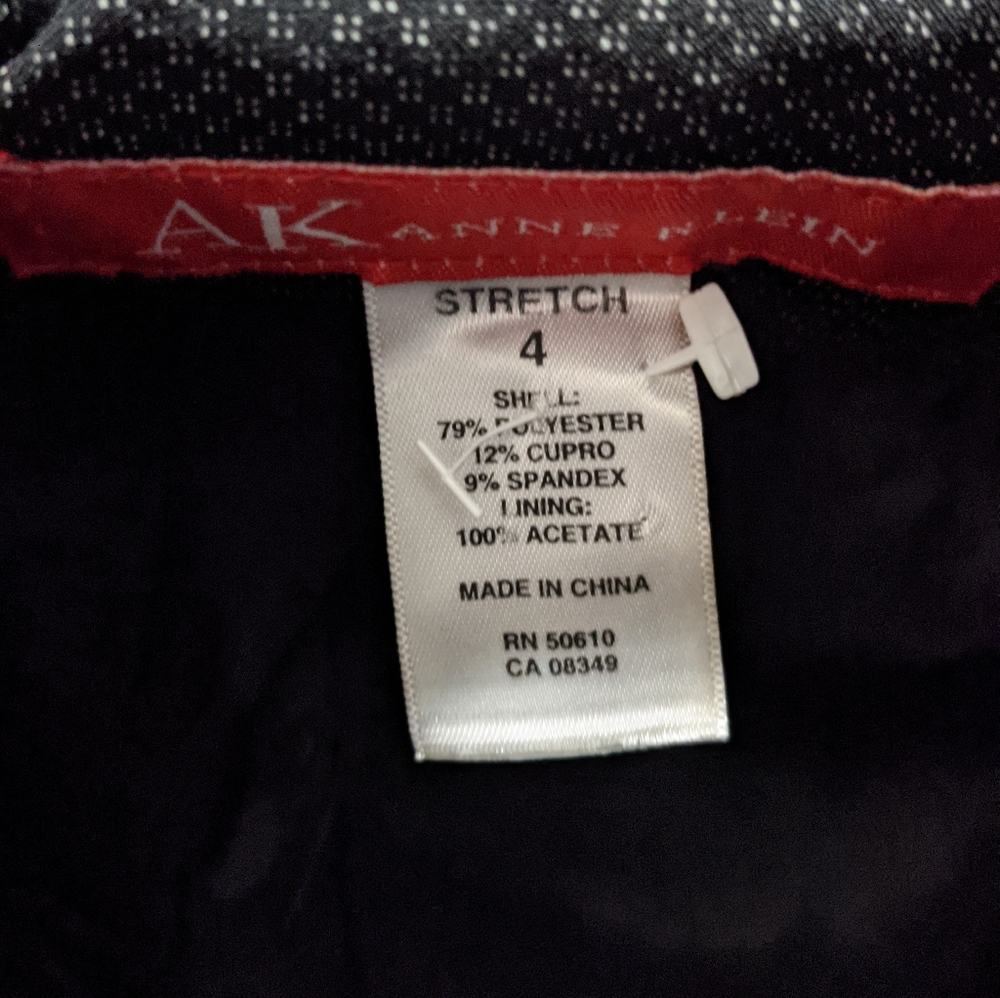 Jacket ann klein size 4
